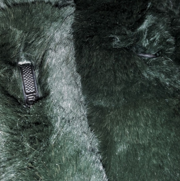 Genuine Green Sheared Beaver Swing Coat - Picture 6 of 10